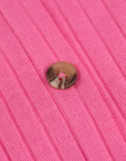 T-shirt - Knoopsluiting - pink