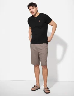 T-shirt - Knoopsluiting - zwart
