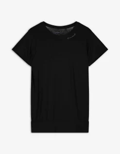 T-shirt - LENZING&trade; ECOVERO&trade; - zwart