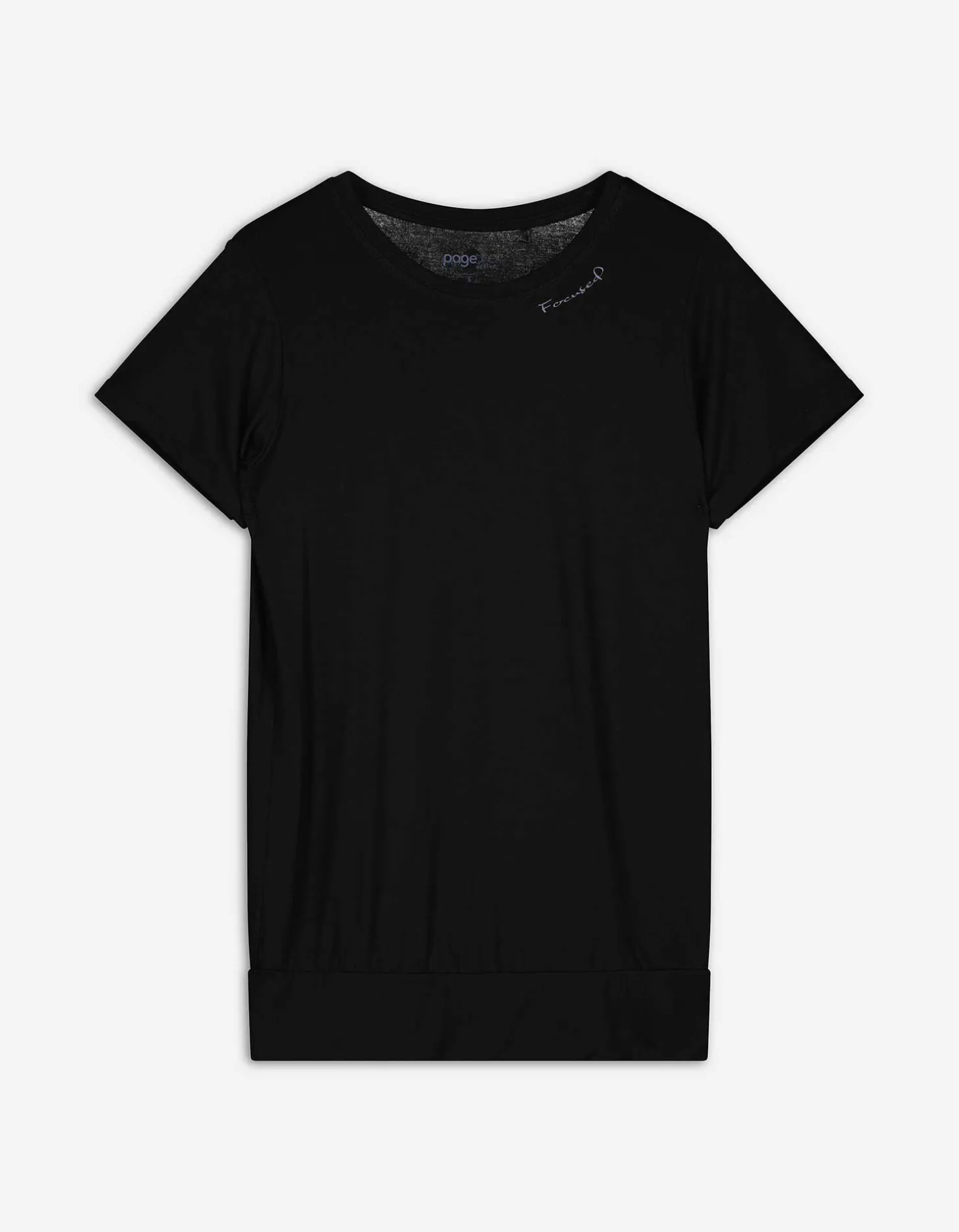 T-shirt - LENZING™ ECOVERO™ - zwart