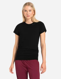 T-shirt - LENZING&trade; ECOVERO&trade; - zwart