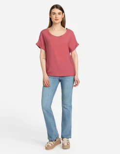 T-shirt - LENZING&trade; ECOVERO&trade; - roze