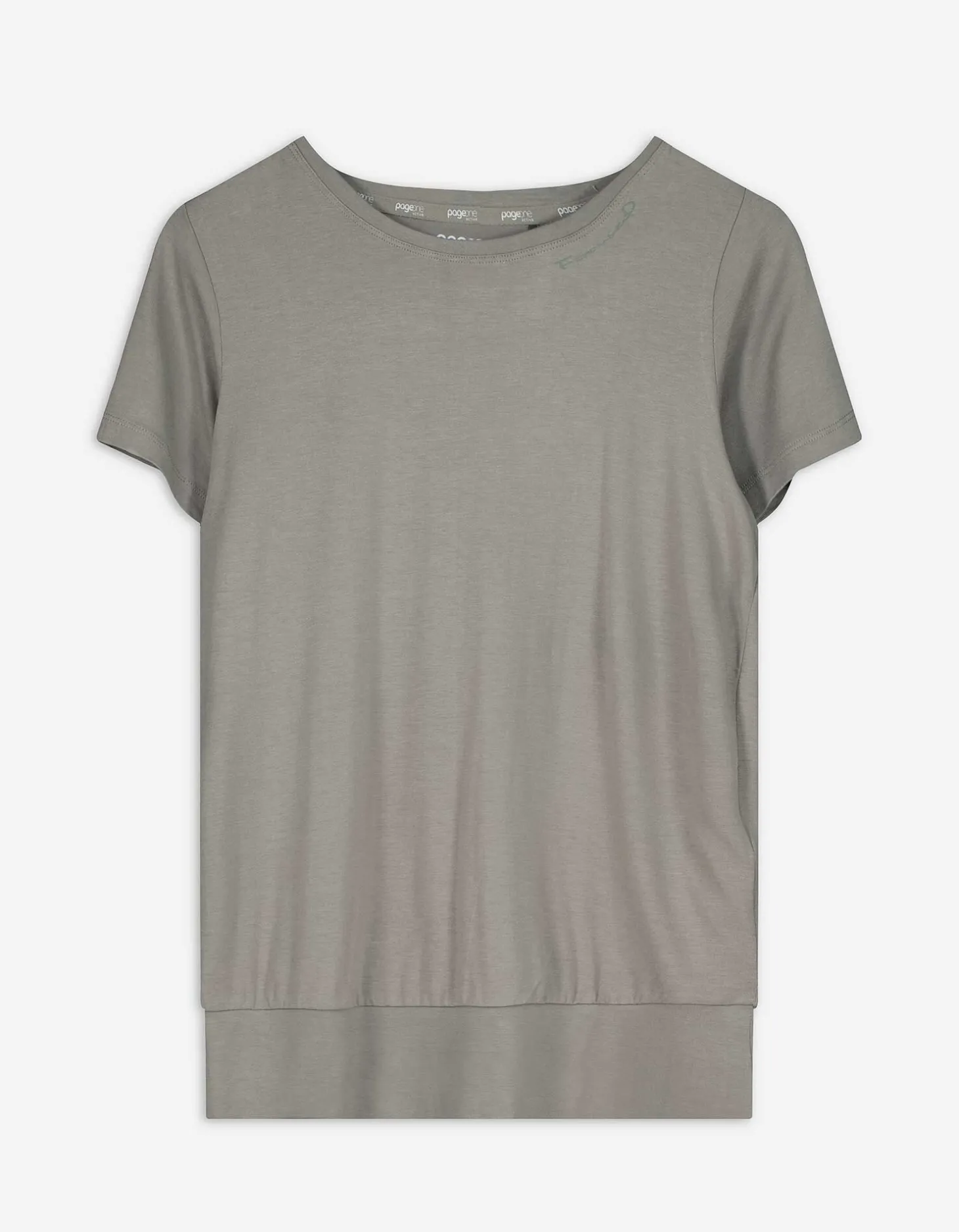 T-shirt - LENZING™ ECOVERO™ - donkergroen