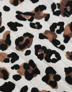 T-shirt - Luipaardprint - wit