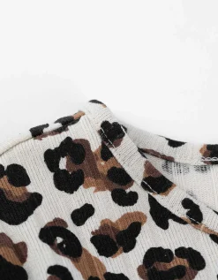 T-shirt - Luipaardprint - wit