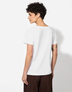 T-shirt - Luipaardprint - wit