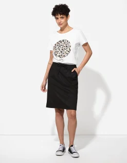 T-shirt - Luipaardprint - wit