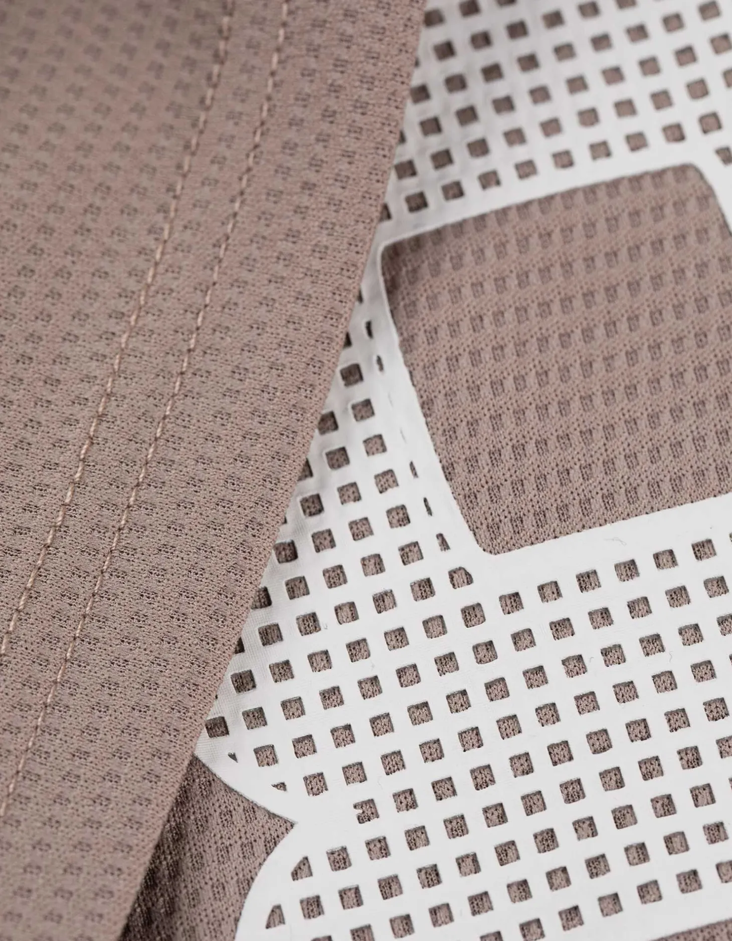 T-shirt - Mesh - lichtbruin