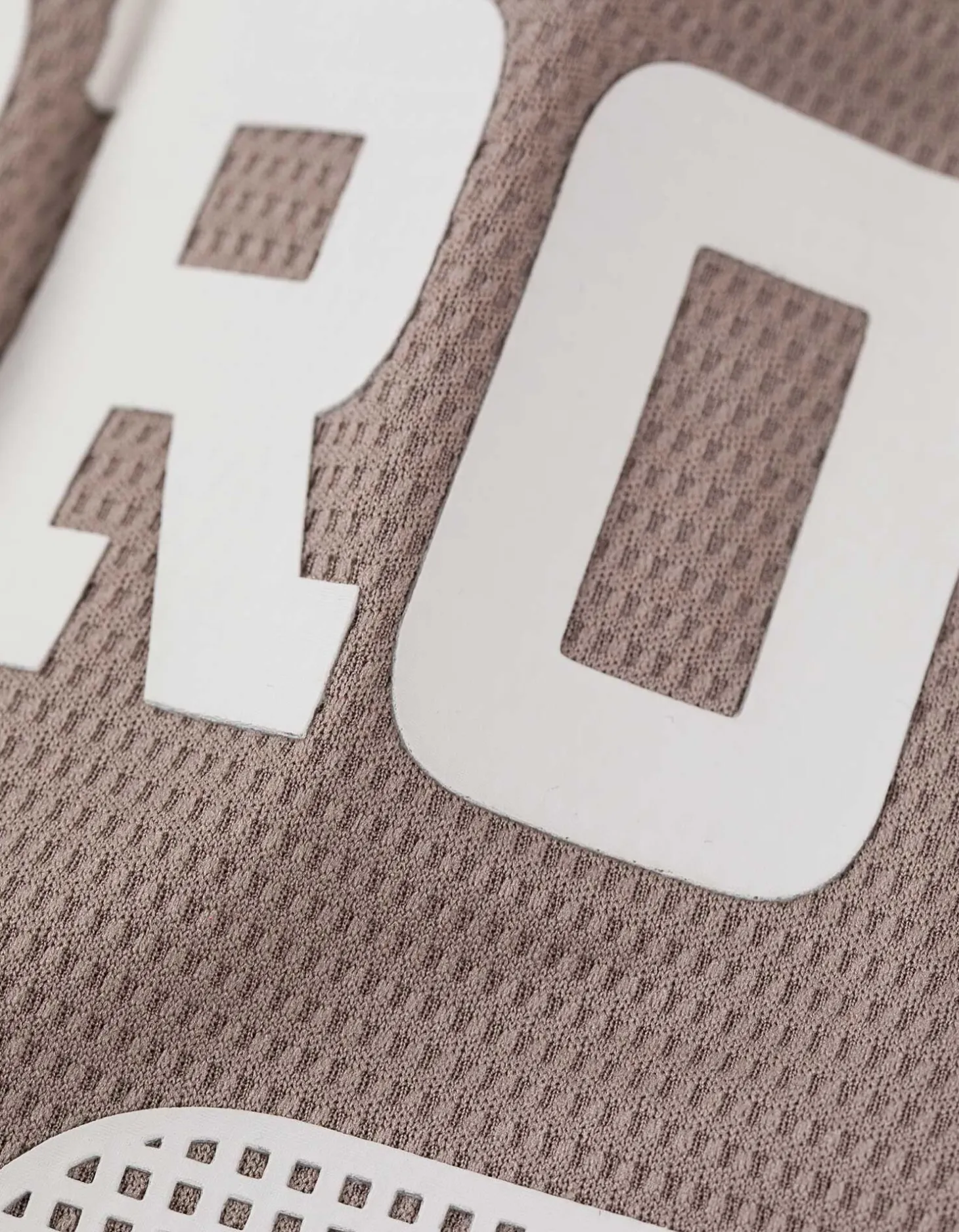 T-shirt - Mesh - lichtbruin