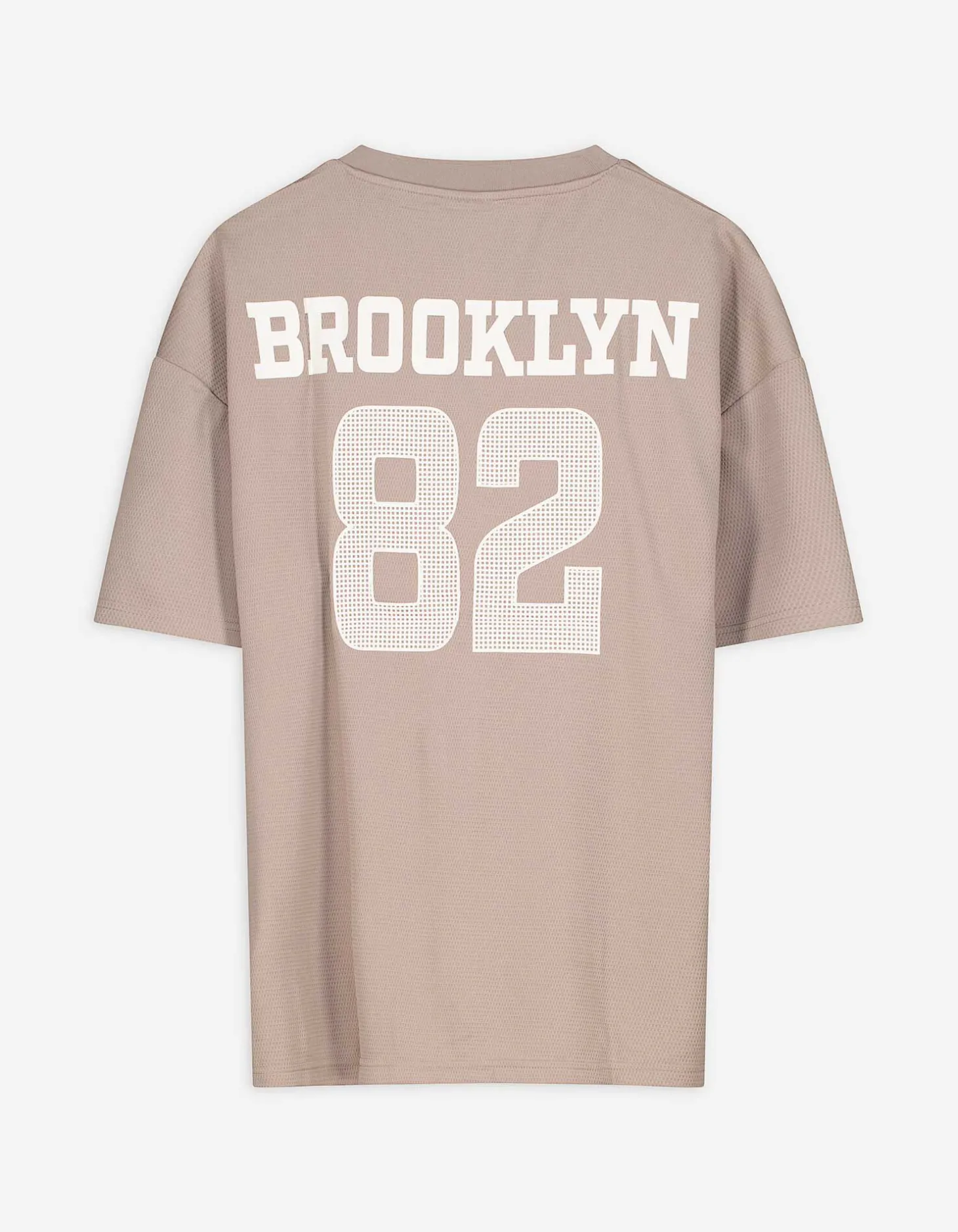 T-shirt - Mesh - lichtbruin