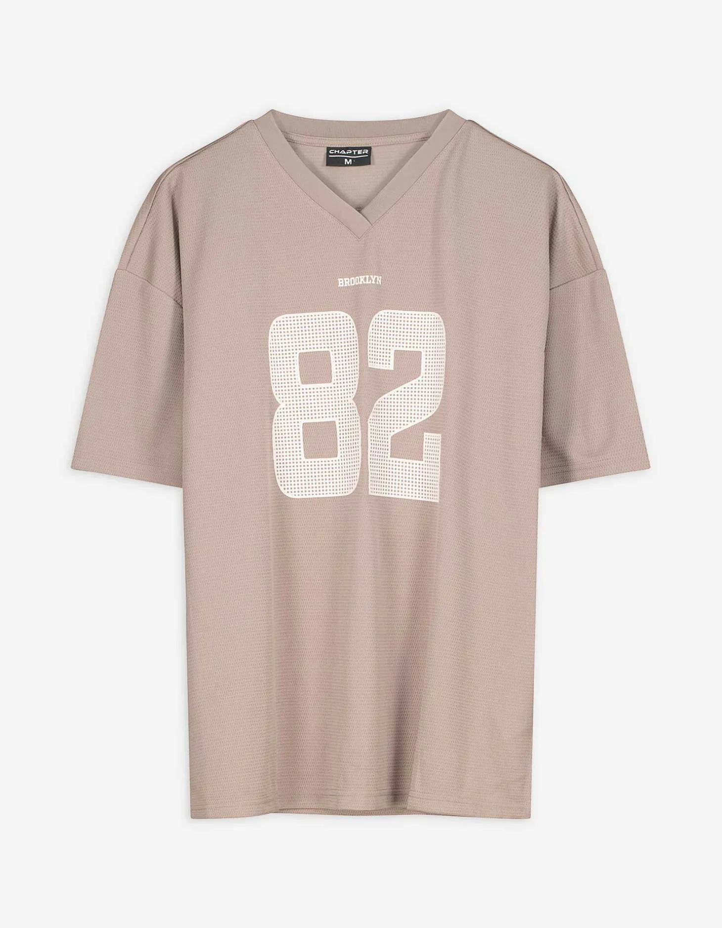 T-shirt - Mesh - lichtbruin