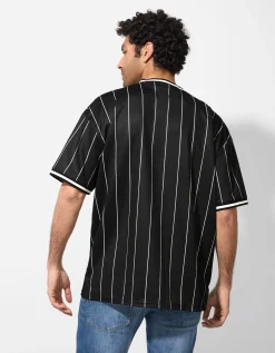 T-shirt - Mesh - zwart