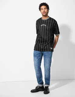 T-shirt - Mesh - zwart