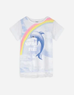 T-shirt - Met kant - wit