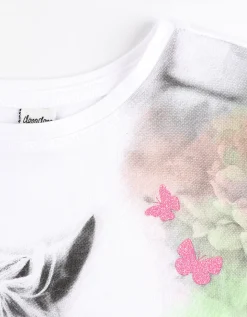 T-shirt - Met kant - wit