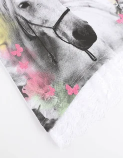 T-shirt - Met kant - wit