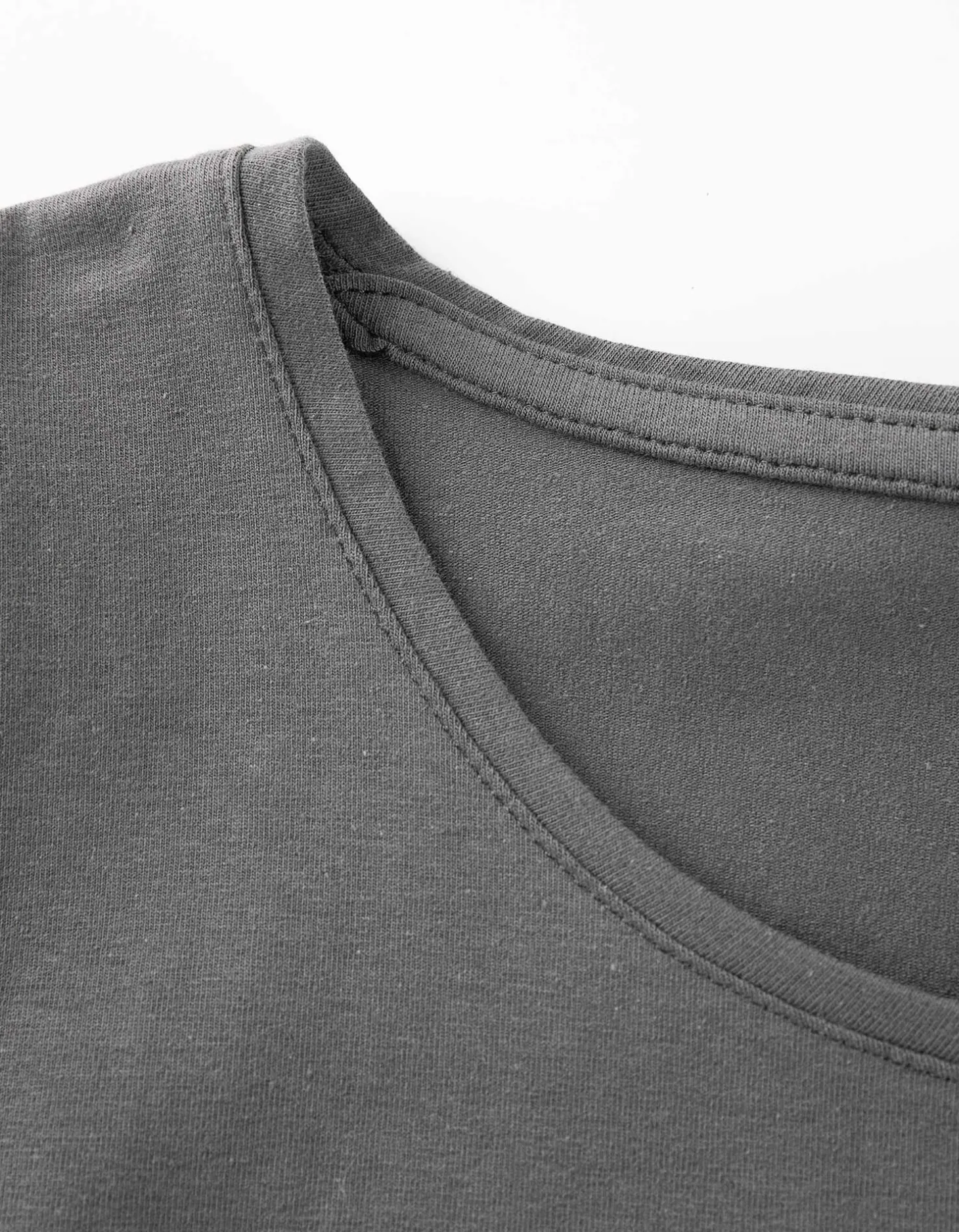 T-shirt - Met stretch - donkergrijs