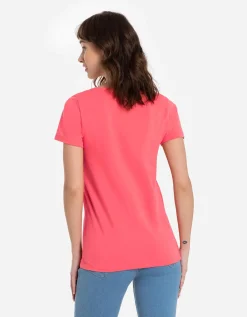 T-shirt - Met stretch - lichtrood