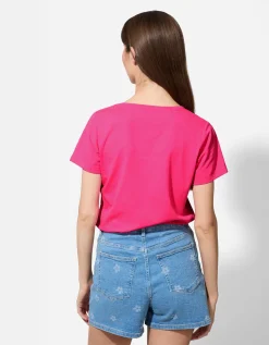 T-shirt - Met stretch - pink