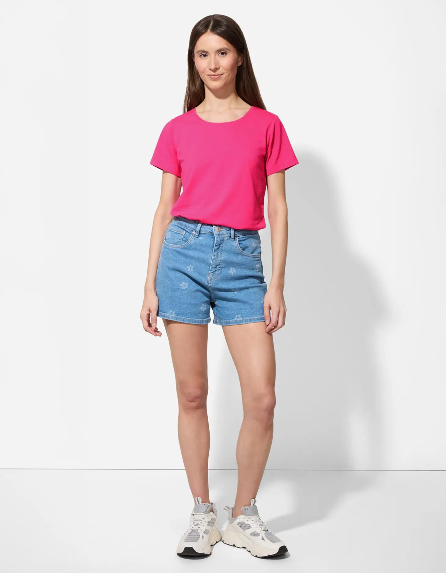 T-shirt - Met stretch - pink