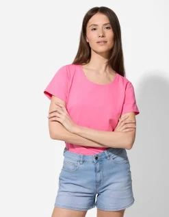 T-shirt - Met stretch - pink