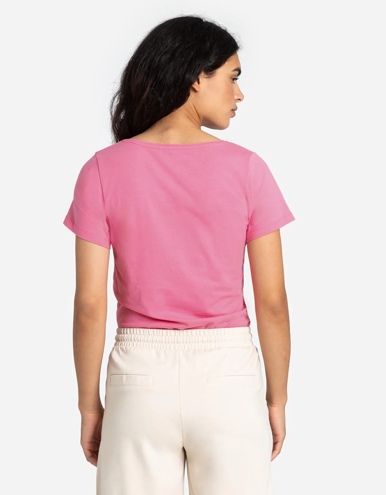 T-shirt - Met stretch - pink