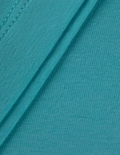 T-shirt - Met stretch - turkoois