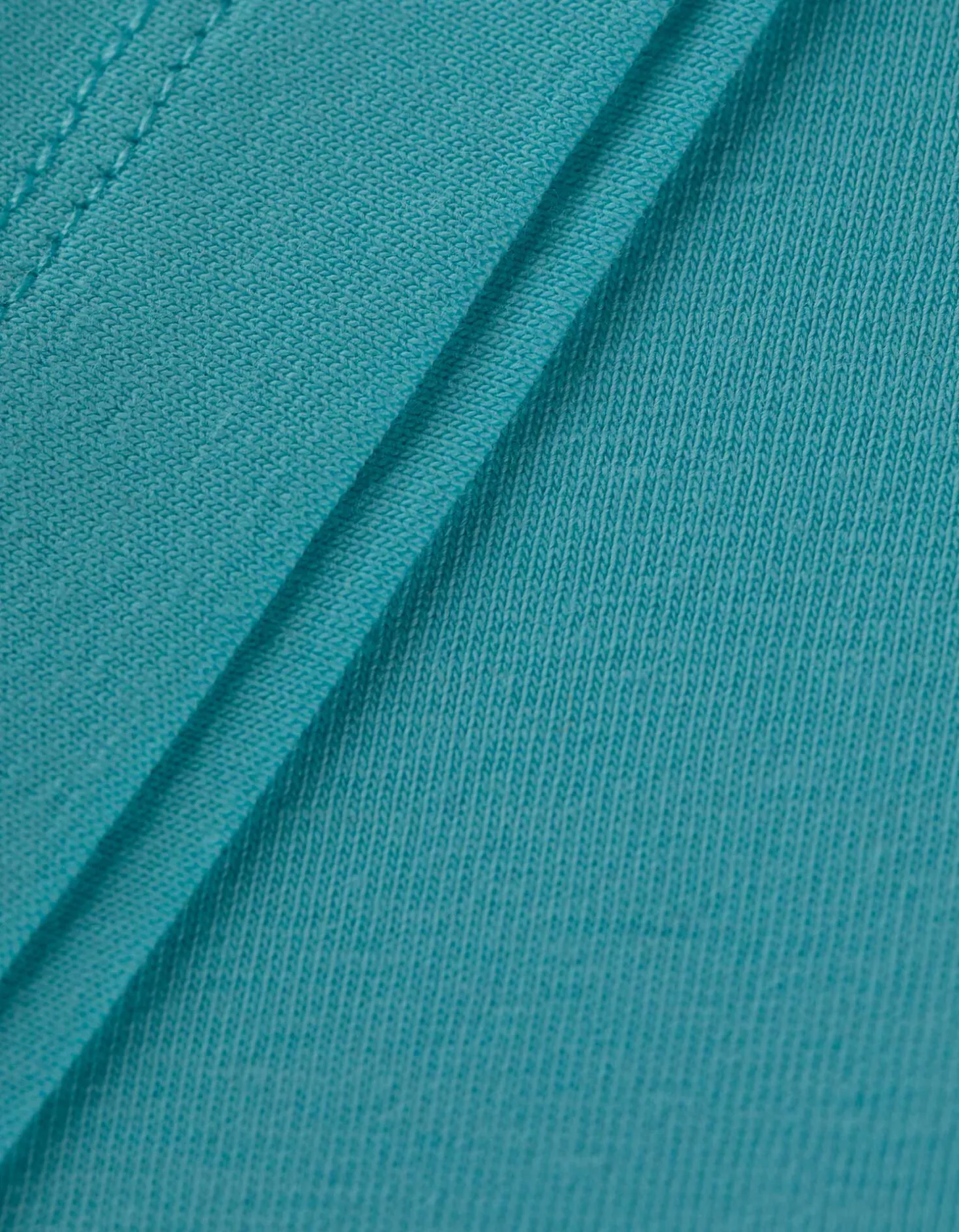 T-shirt - Met stretch - turkoois