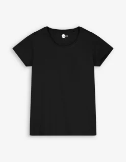 T-shirt - Met stretch - zwart