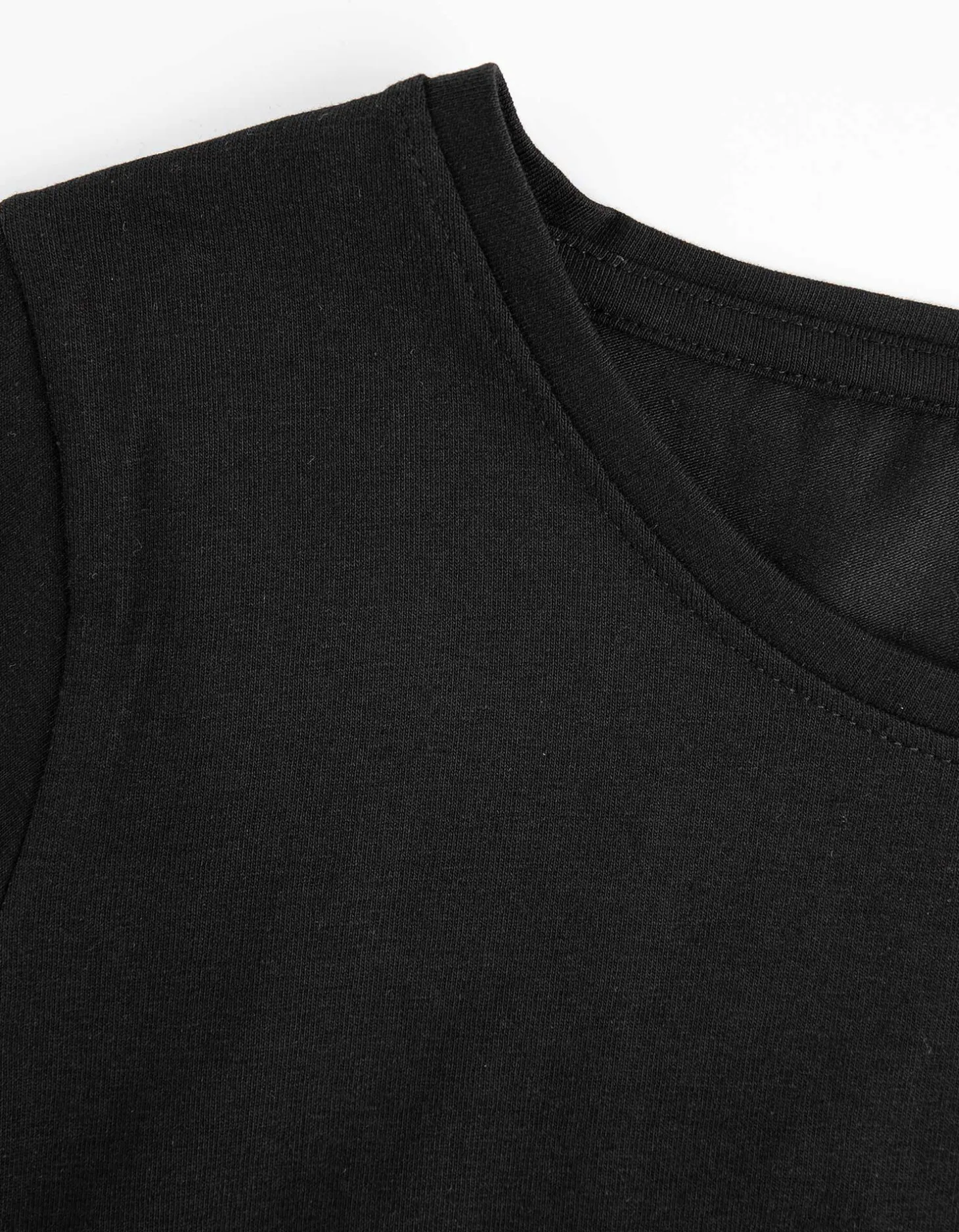 T-shirt - Met stretch - zwart