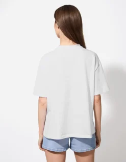 T-shirt - Met studs - wit