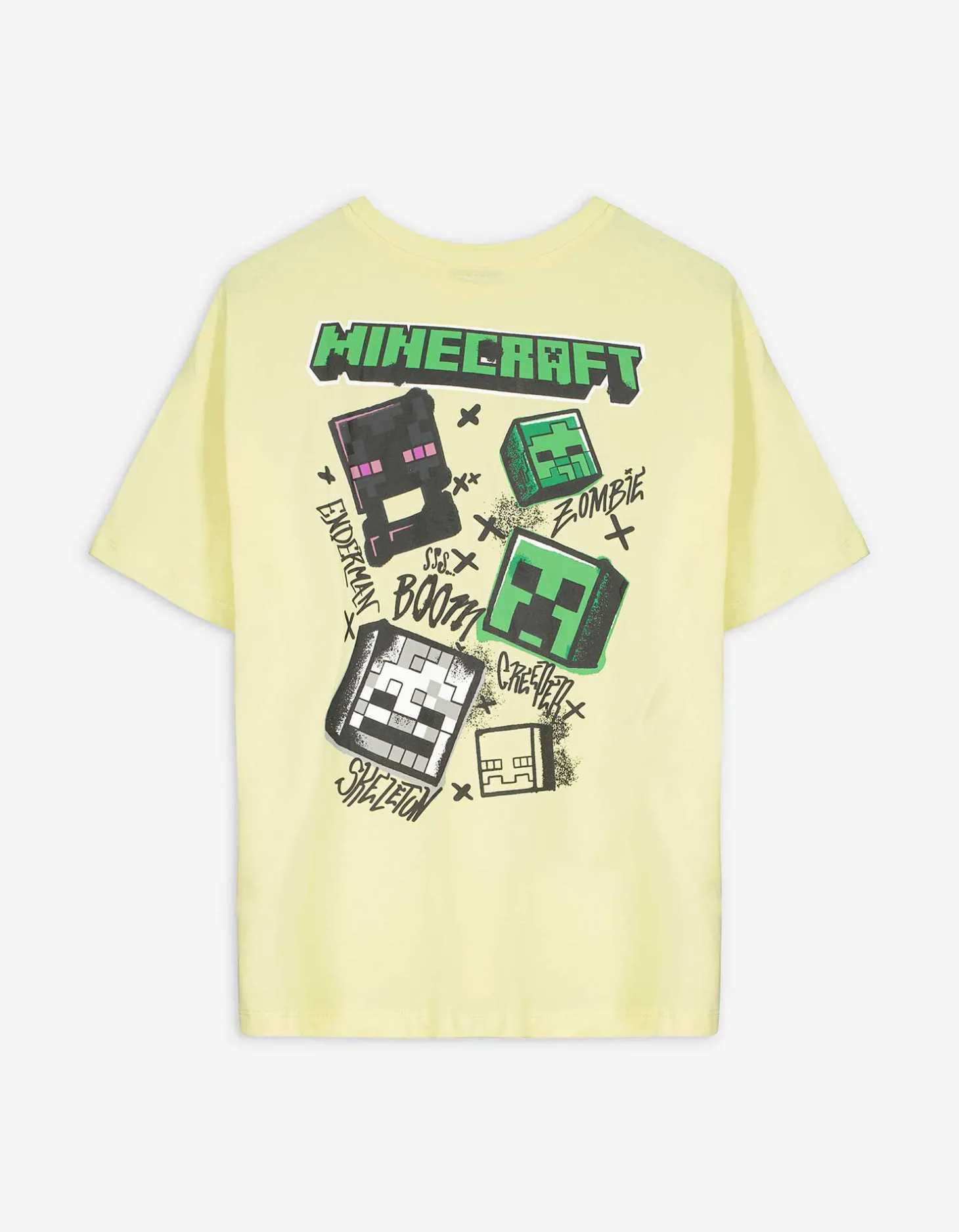 T-shirt - Minecraft - lichtgeel