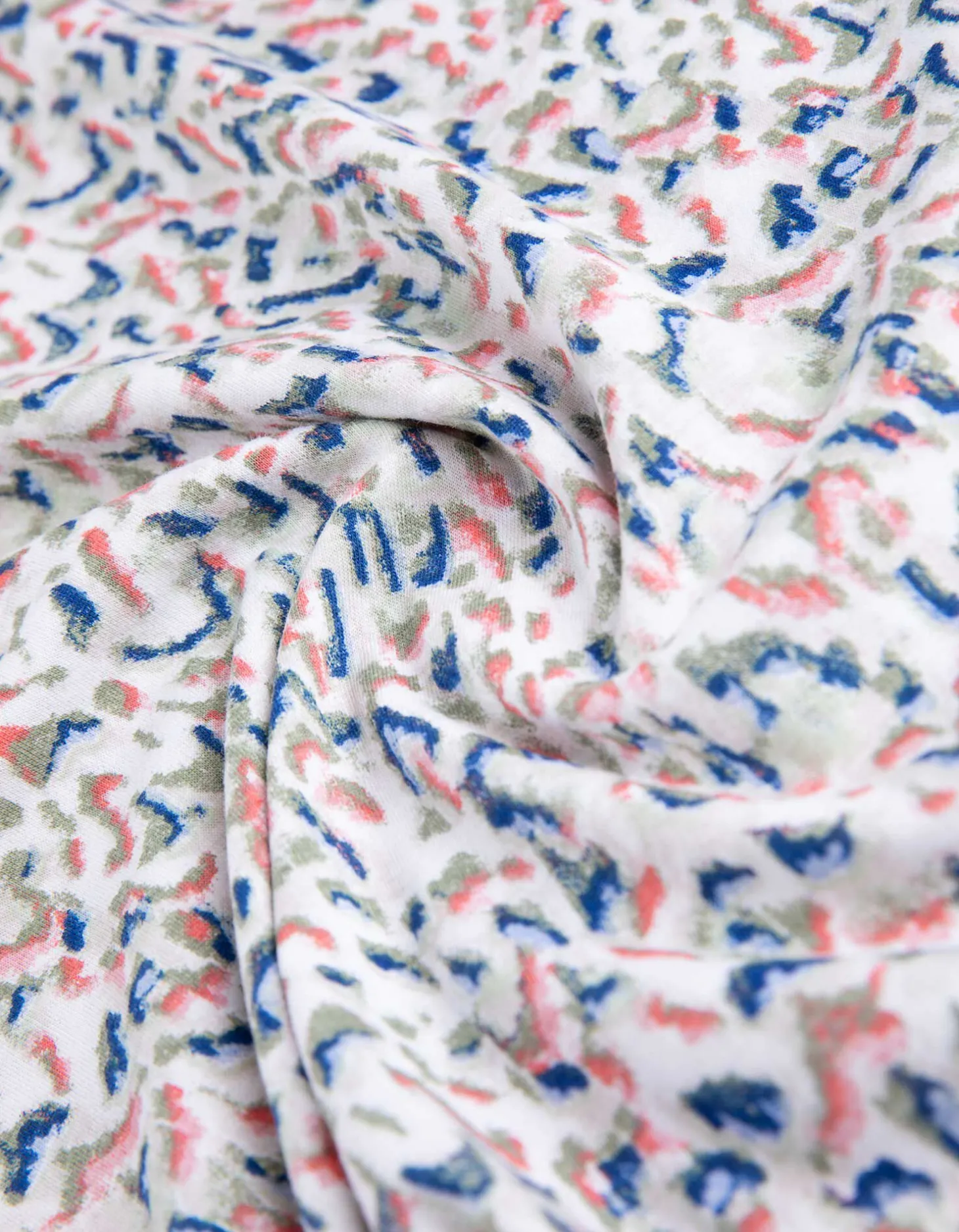 T-shirt - Motief all-over - wit