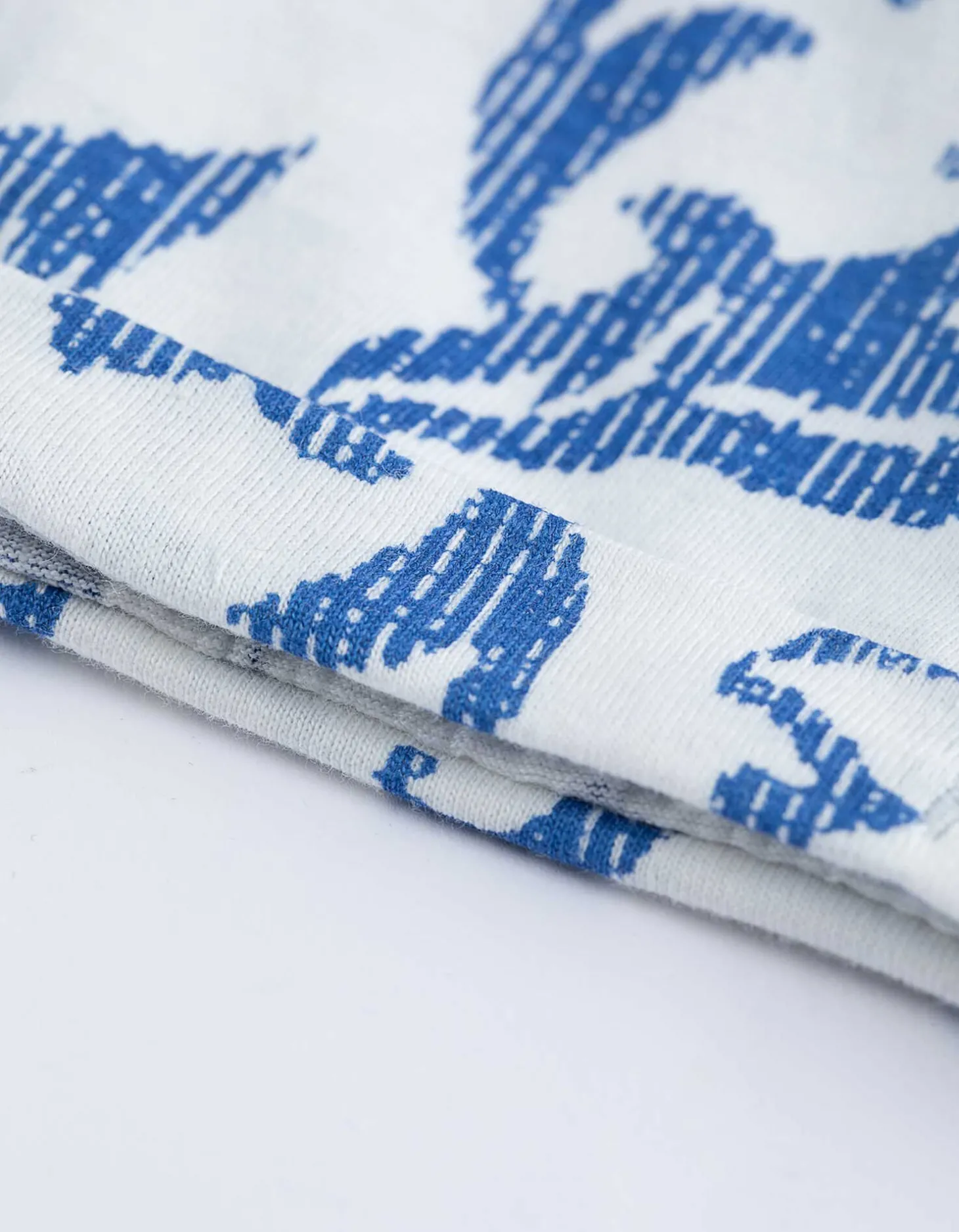 T-shirt - Motief all-over - wit