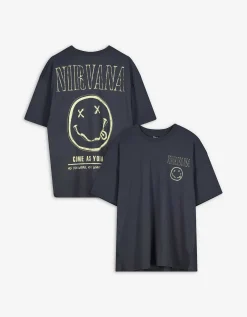 T-shirt - Nirvana - donkergrijs
