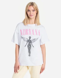 T-shirt - Nirvana - wit