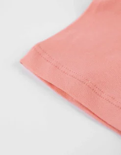 T-shirt - Off-the-shoulder - oranje