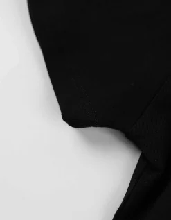 T-shirt - Off-the-shoulder - zwart
