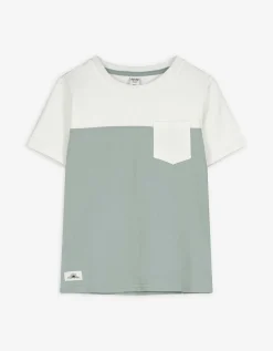 T-shirt - Opgestikte zakken - groen