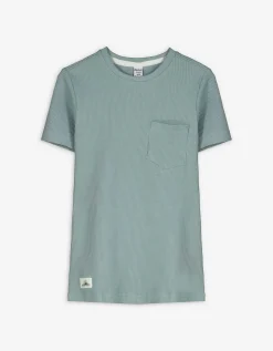 T-shirt - Opgestikte zakken - groen