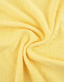T-shirt - Opstaande kraag - lichtgeel