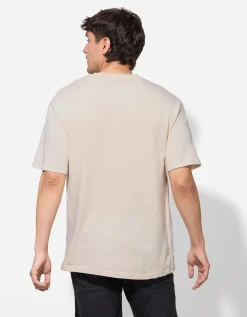 T-shirt - Oversized fit - beige