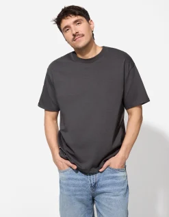 T-shirt - Oversized fit - donkergrijs