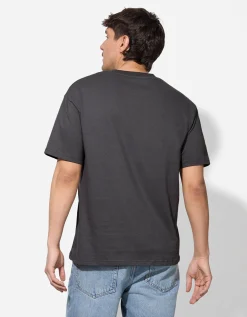 T-shirt - Oversized fit - donkergrijs