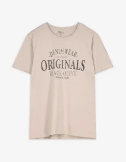 T-shirt - Print - beige