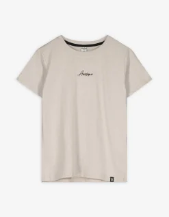 T-shirt - Print - beige