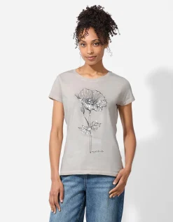 T-shirt - Print - beige