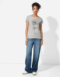T-shirt - Print - beige