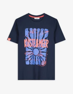 T-shirt - Print - donkerblauw