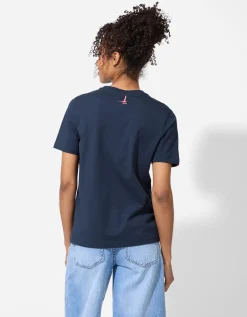 T-shirt - Print - donkerblauw